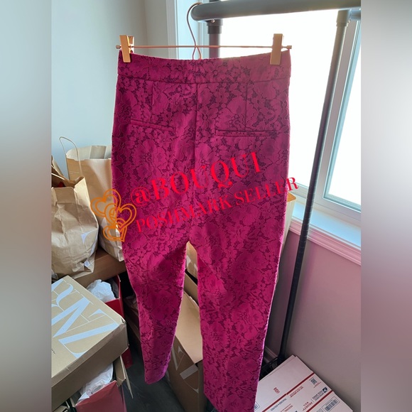 BLOGGERS FAV ZARA HIGH WAISTED PINK LACE PANTS - Picture 3 of 8